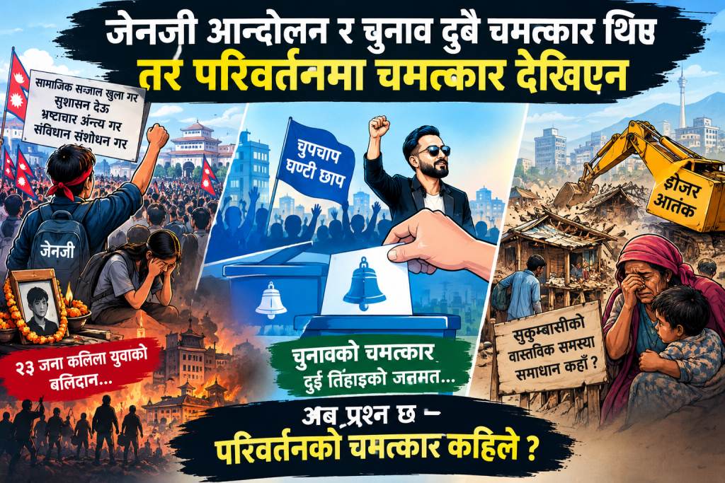 जेनजी आन्दोलन र चुनाव दुवै चमत्कार थिए, तर परिवर्तनमा चमत्कार देखिएन